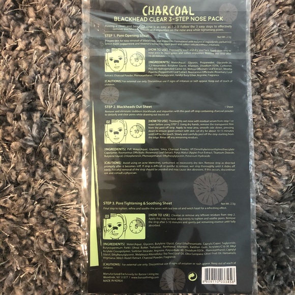 NAISTURE Charcoal Blackhead Clear 3-Step Nose Pack - Picture 2 of 2